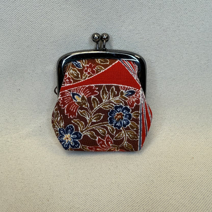 "Blossoms of Kaga" Japanese Clasp Coin Purse