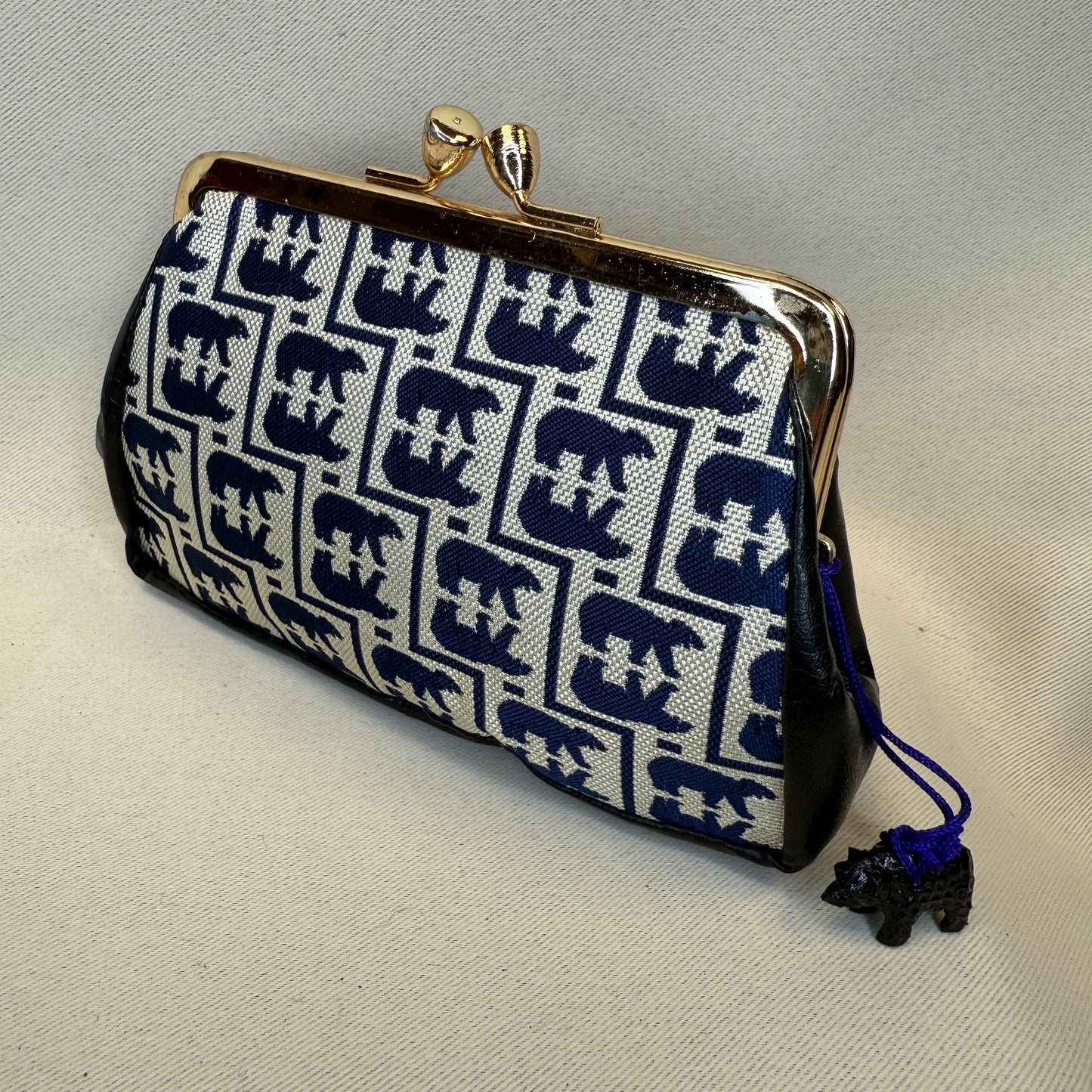 "Mirrored Bears" Japanese Clutch Purse