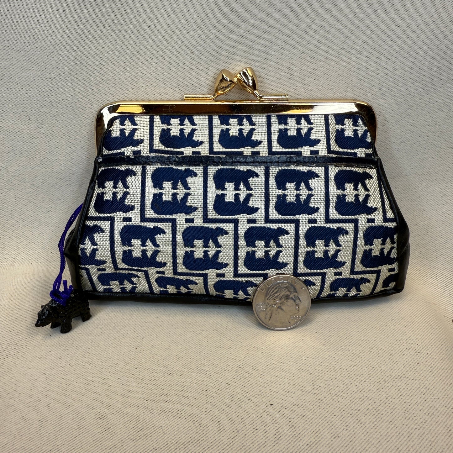 "Mirrored Bears" Japanese Clutch Purse