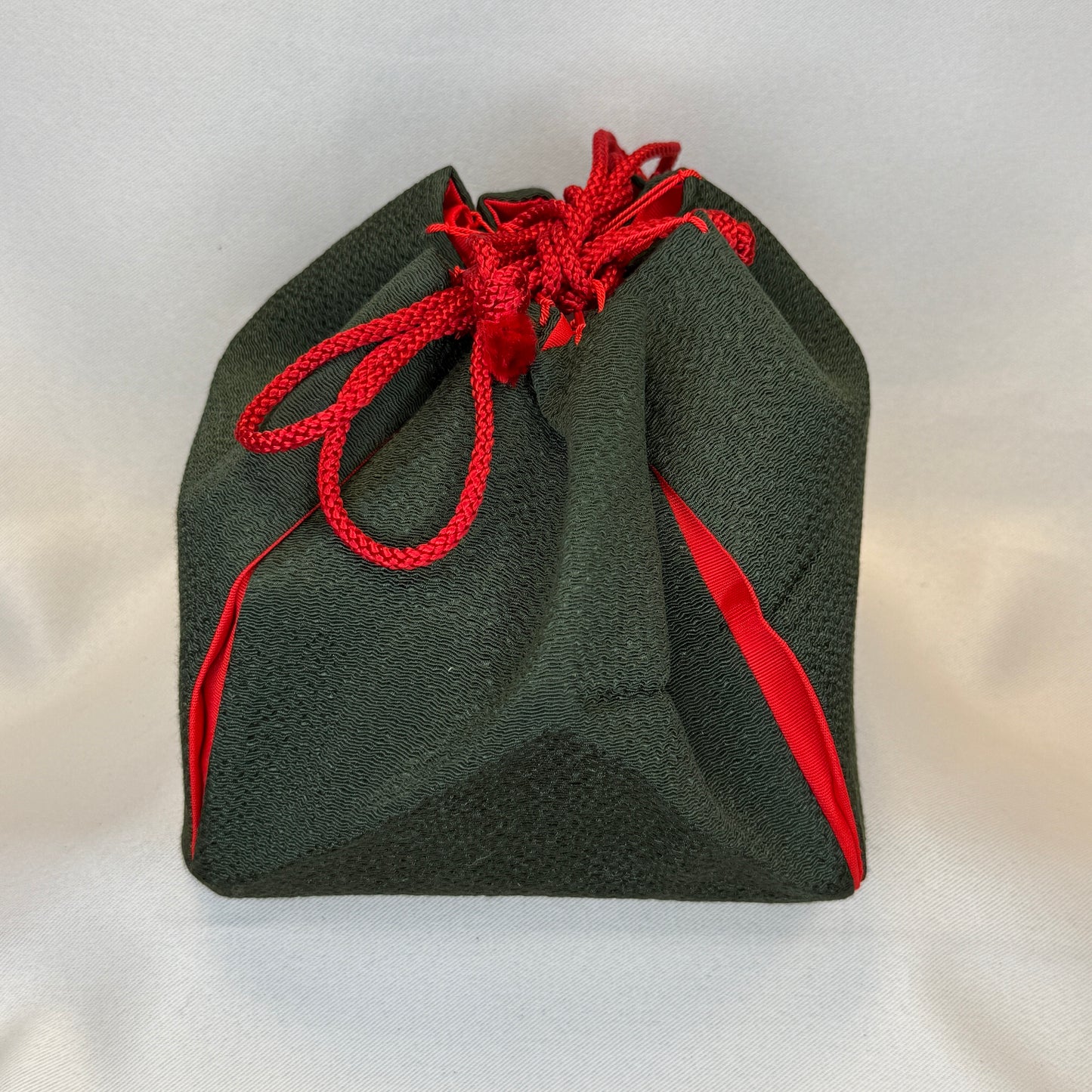 "Holiday Colors" Japanese Kinchaku Drawstring Bag