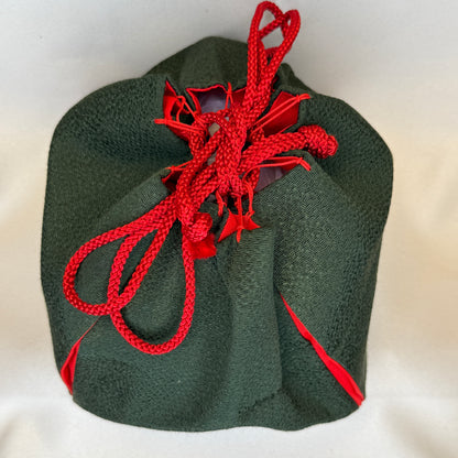 "Holiday Colors" Japanese Kinchaku Drawstring Bag