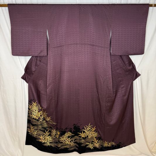 "Golden Bamboo" Vintage Formal Kimono