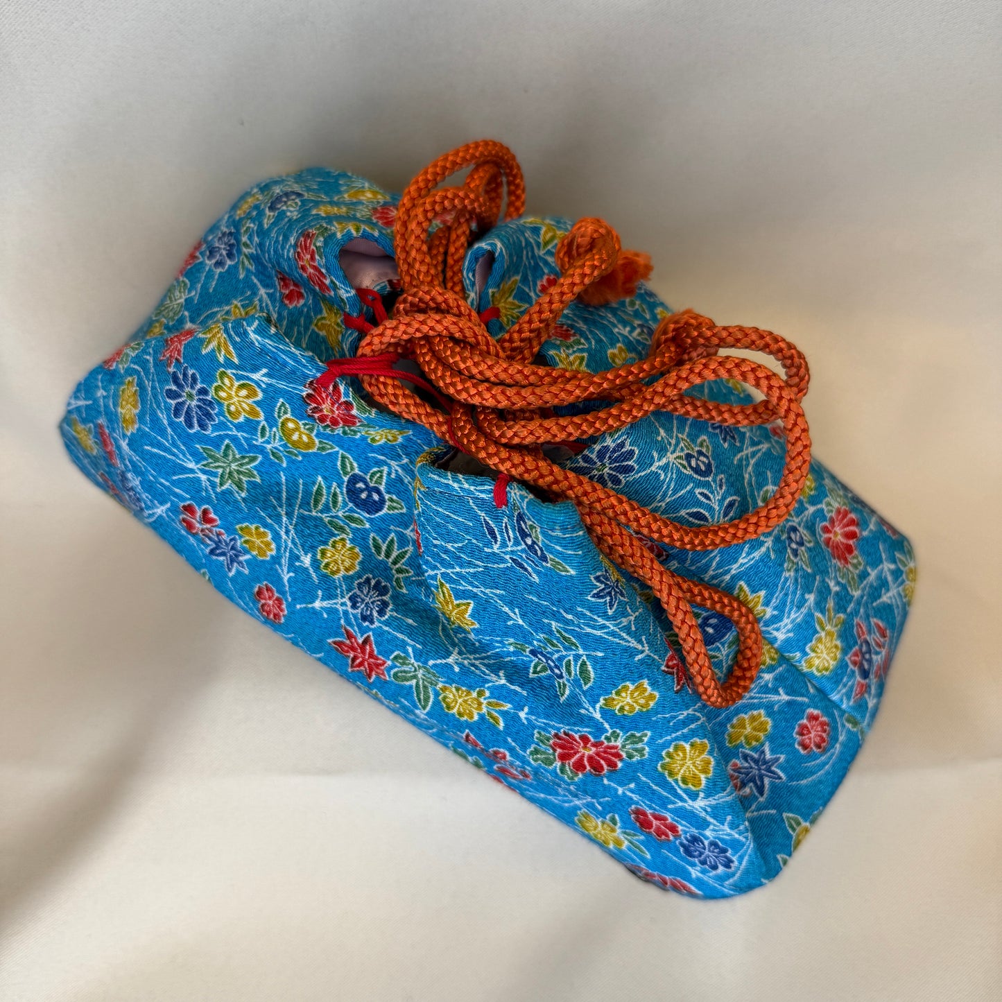 "Summer Harmony" Japanese Kinchaku Basket Bag