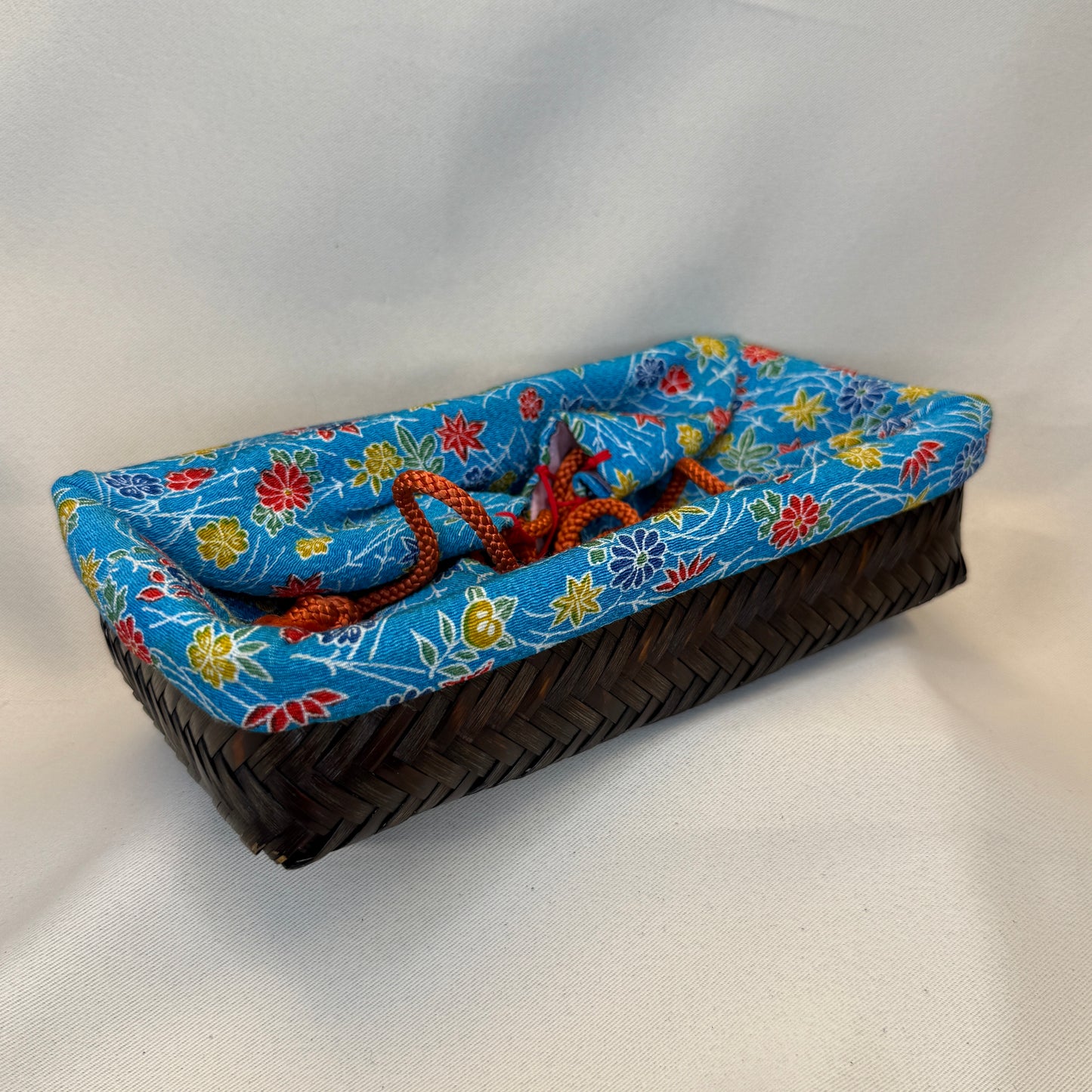 "Summer Harmony" Japanese Kinchaku Basket Bag