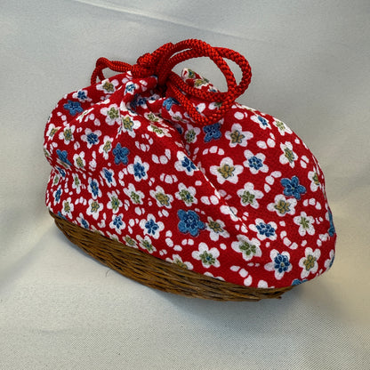 "Kyoto Cutie" Japanese Kinchaku Basket Bag