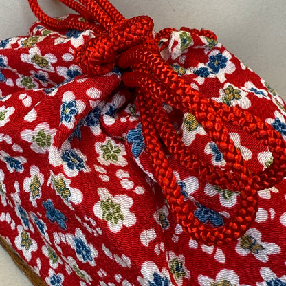 "Kyoto Cutie" Japanese Kinchaku Basket Bag