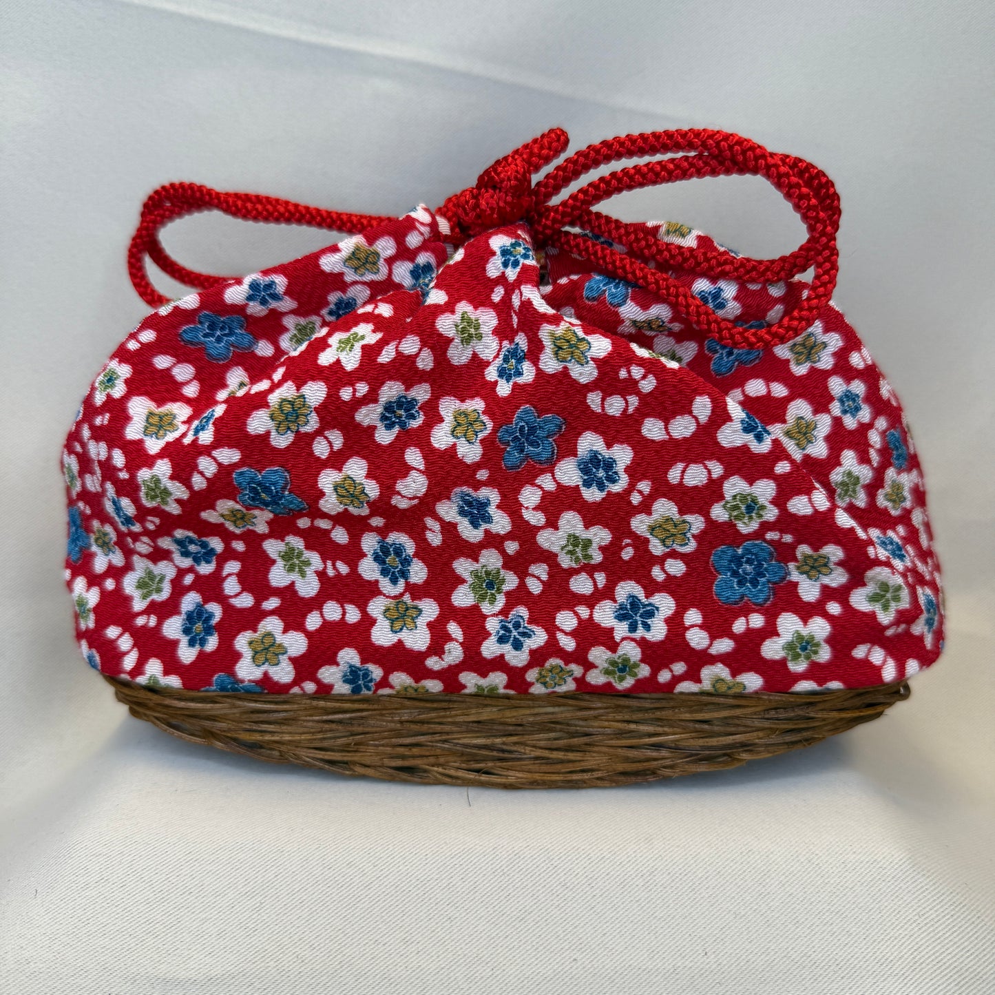 "Kyoto Cutie" Japanese Kinchaku Basket Bag