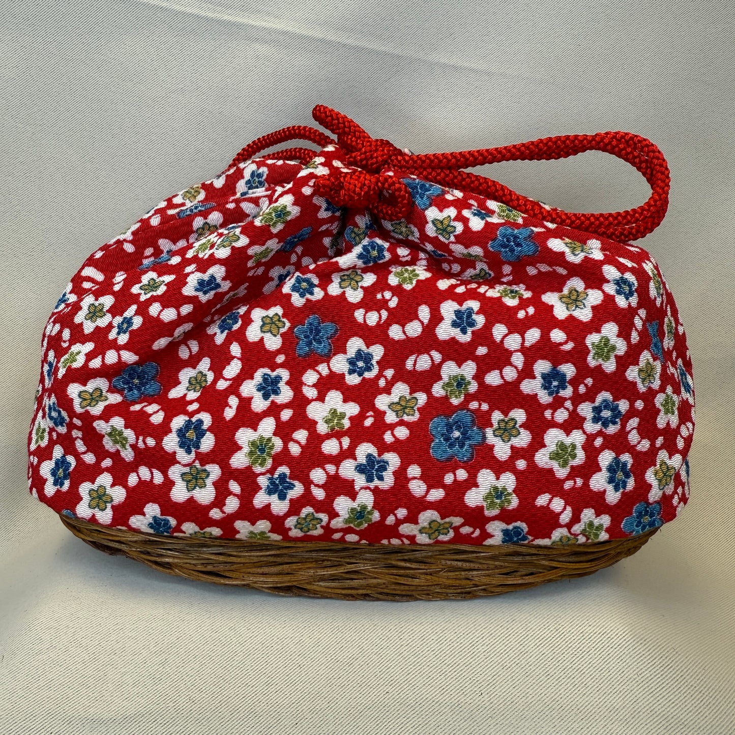 "Kyoto Cutie" Japanese Kinchaku Basket Bag
