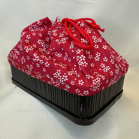 "Cherry Lane" Japanese Kinchaku Basket Bag