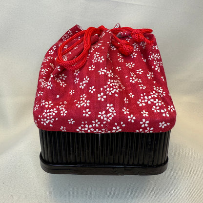 "Cherry Lane" Japanese Kinchaku Basket Bag
