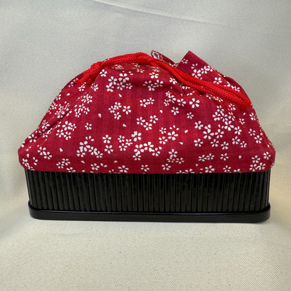 "Cherry Lane" Japanese Kinchaku Basket Bag