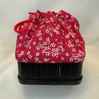 "Cherry Lane" Japanese Kinchaku Basket Bag