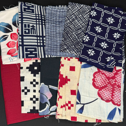 "Yukata Cotton" 10 Piece Bundle Mix