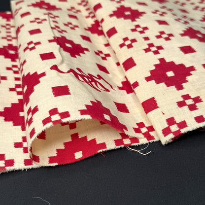 "Congratulations in Red" Vintage Kimono Yardage