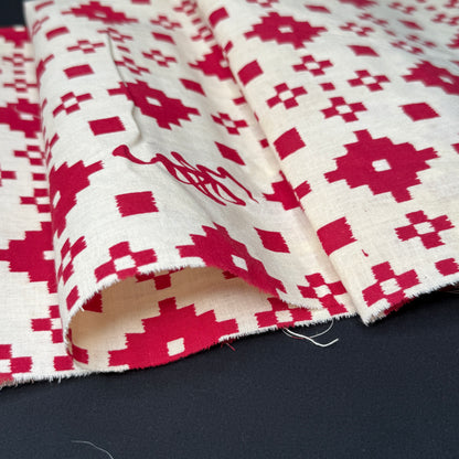 "Congratulations in Red" Vintage Kimono Yardage
