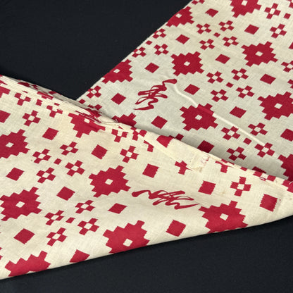 "Congratulations in Red" Vintage Kimono Yardage