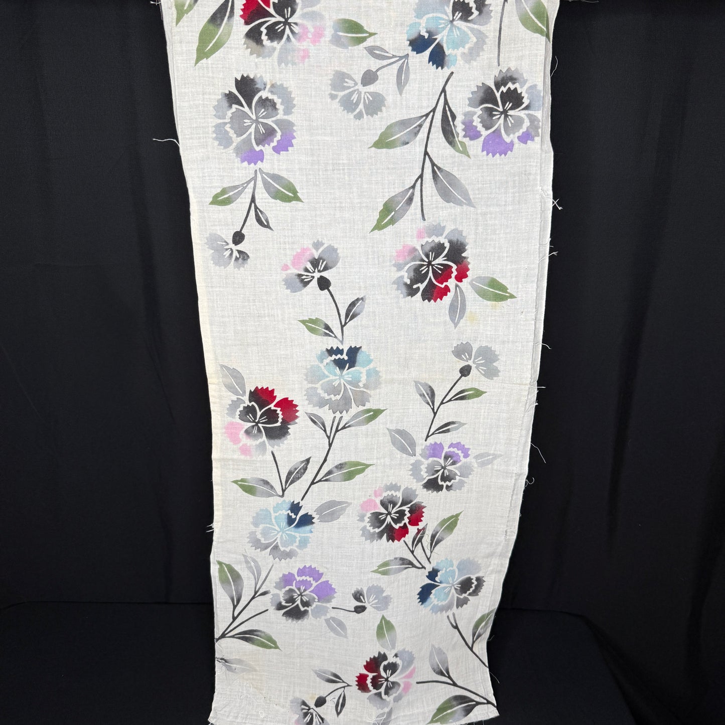 "Wild Dianthus" Vintage Kimono Yardage
