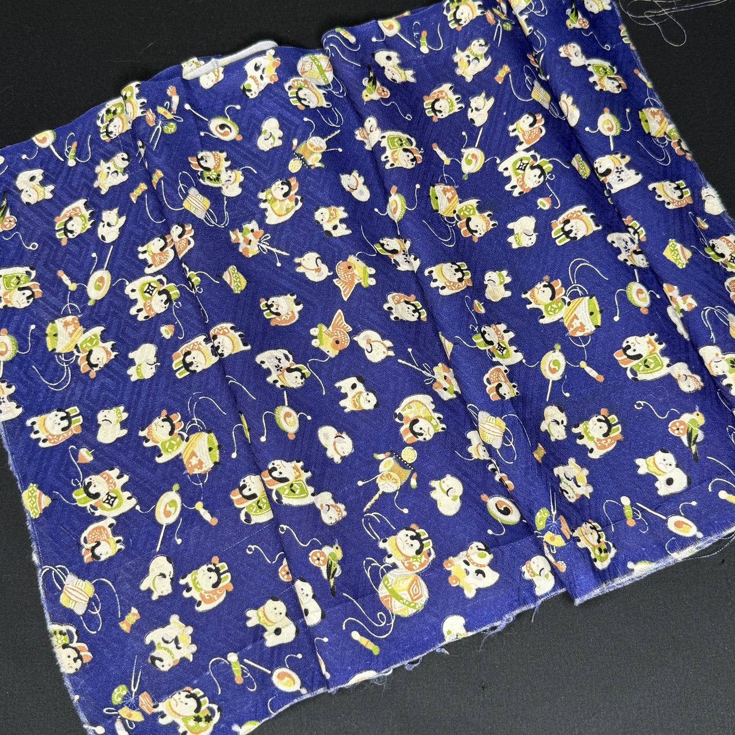 "Playtime Treasures" Vintage Kimono Yardage