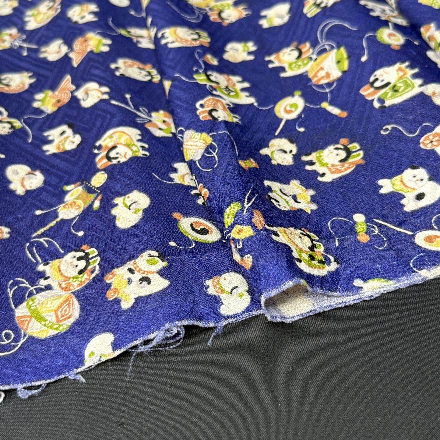"Playtime Treasures" Vintage Kimono Yardage