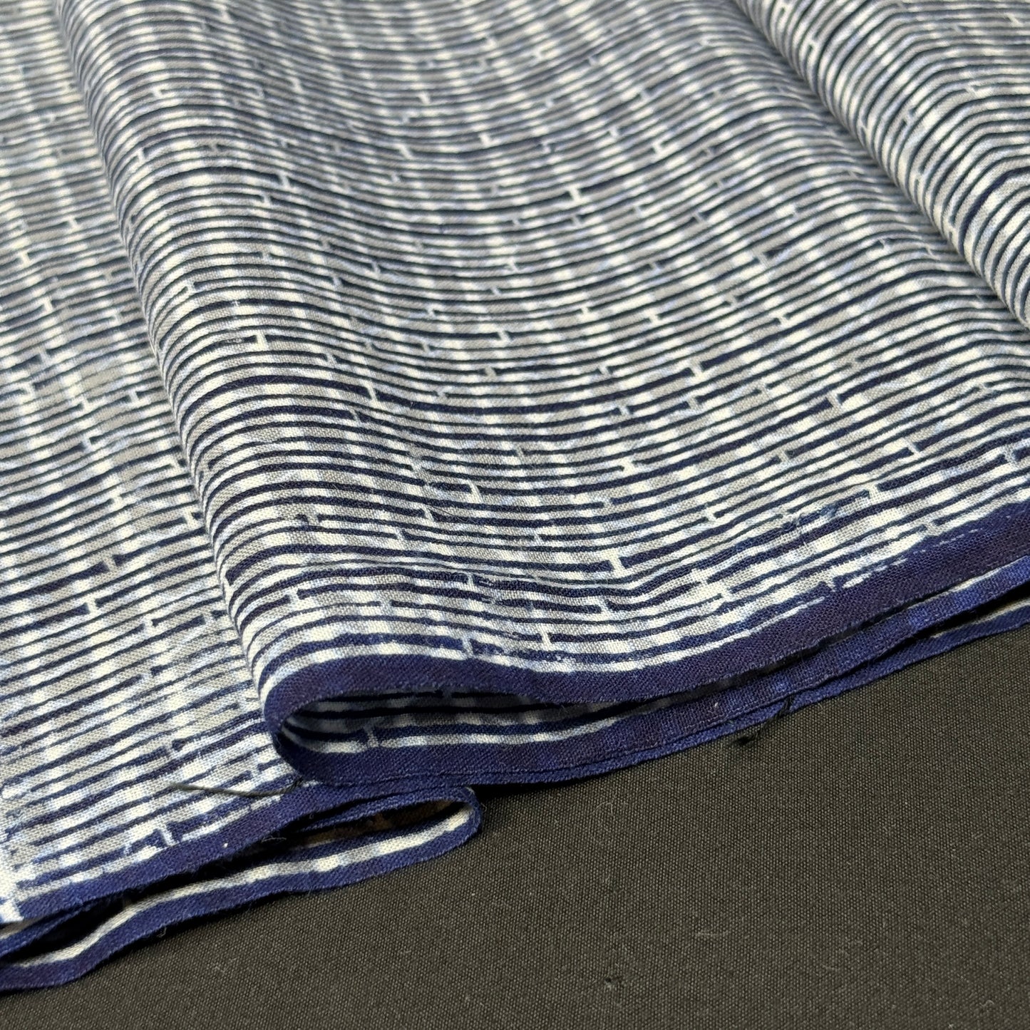 "Bamboo Stripes" Vintage Kimono Yardage