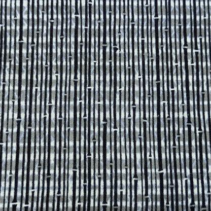 "Bamboo Stripes" Vintage Kimono Yardage