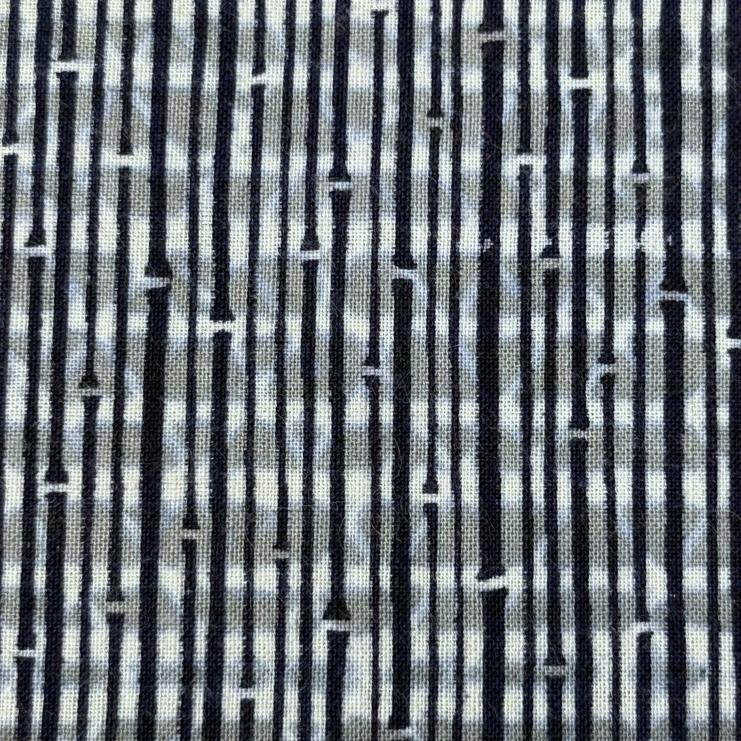 "Bamboo Stripes" Vintage Kimono Yardage