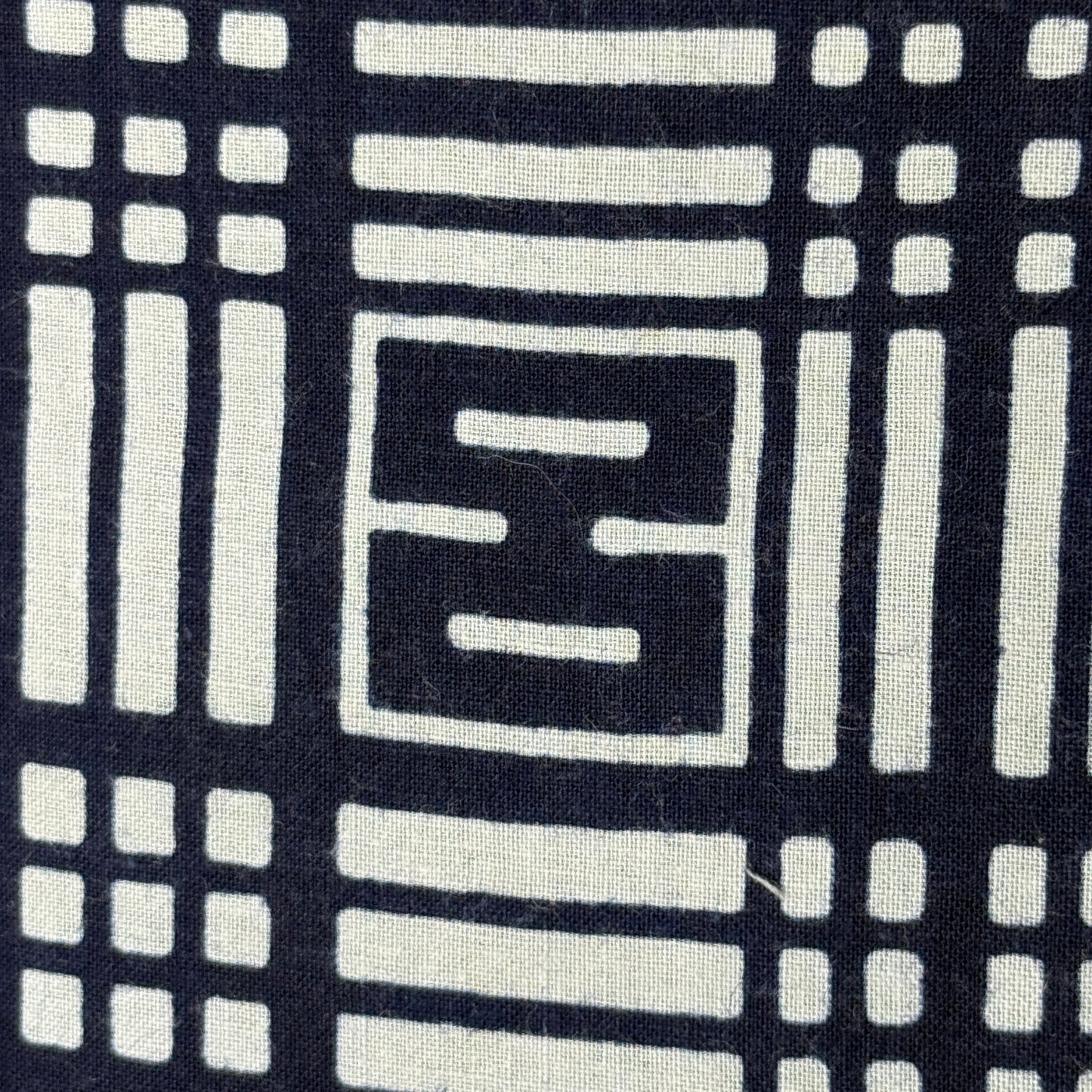 "Grid Blocks" Vintage Kimono Yardage
