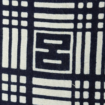 "Grid Blocks" Vintage Kimono Yardage