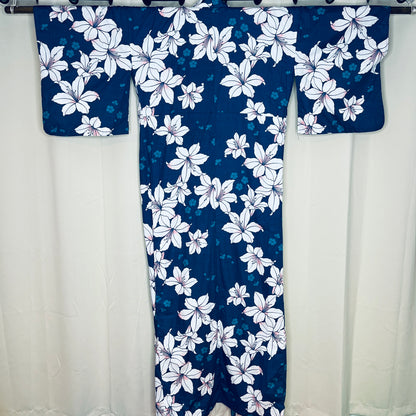 "Blue Belle" Vintage Japanese Yukata