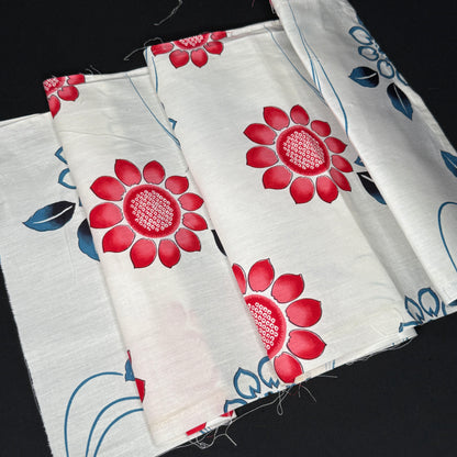 "Summer Blooms" Vintage Kimono Yardage