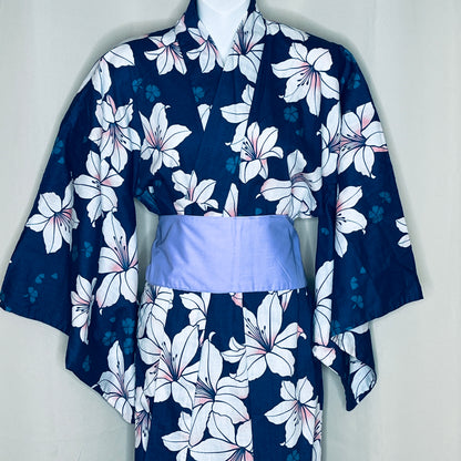 "Blue Belle" Vintage Japanese Yukata