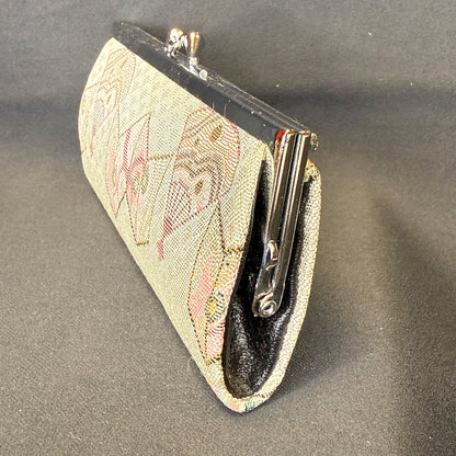 "Brocade Fans" Japanese Clutch Purse