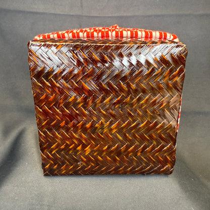 "Arrows of Fortune" Japanese Kinchaku Basket Bag