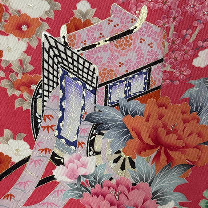 "Palace Coach" Vintage Furisode Kimono