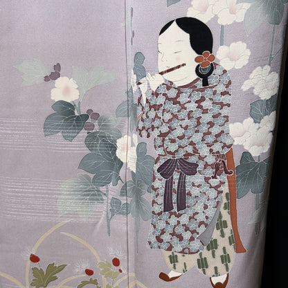 "Lavender Melody" Vintage Woman's Kimono