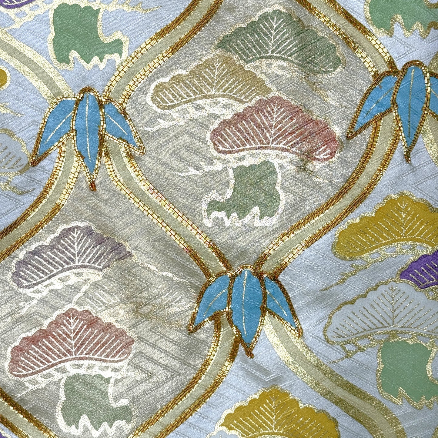"Tatewaku, Pine, Bamboo" Vintage Furisode Kimono