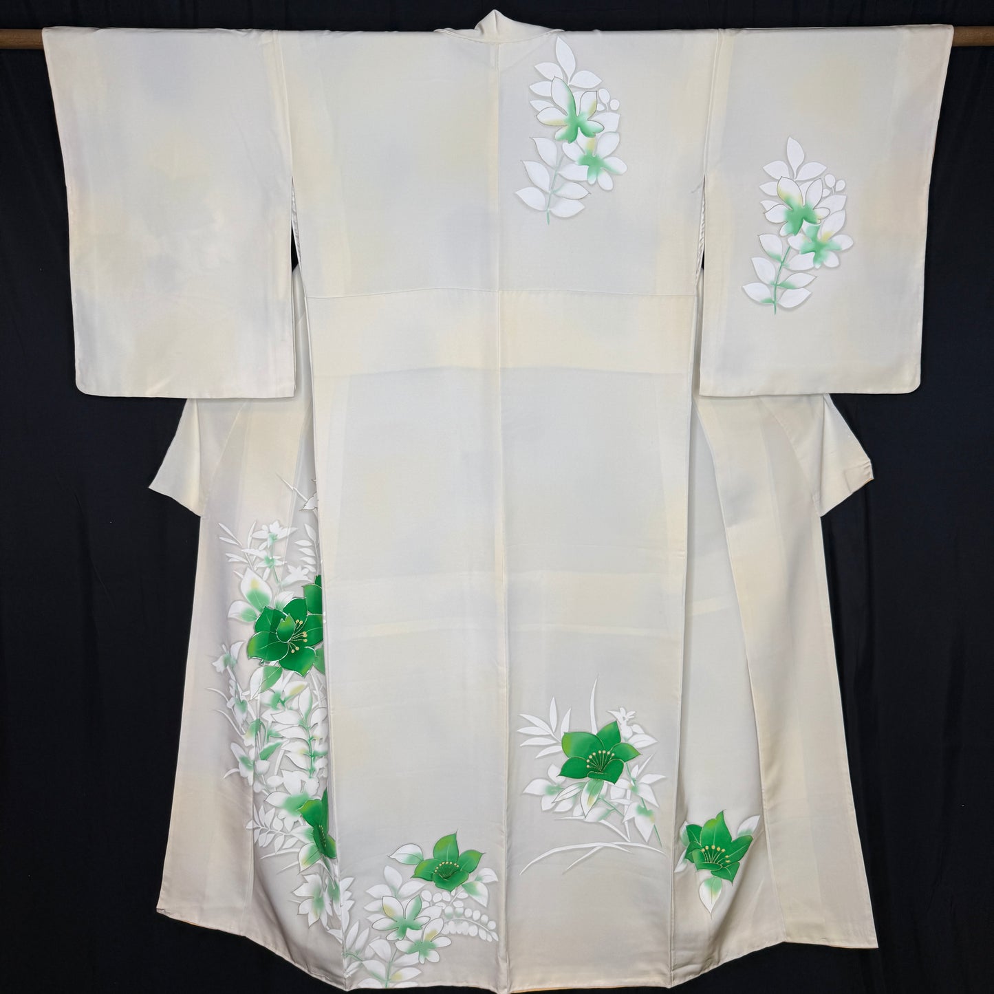 "Emerald Bloom" Vintage Woman's Kimono