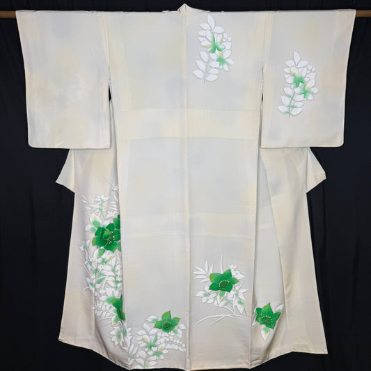 "Emerald Bloom" Vintage Woman's Kimono