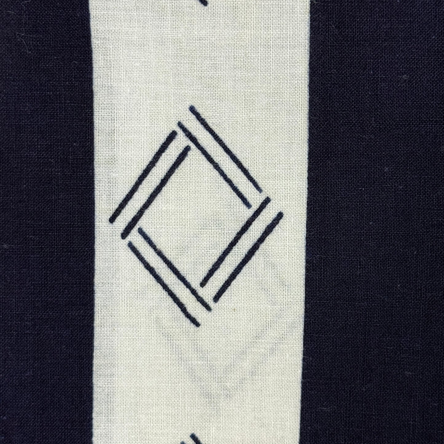 "Indigo Lattice" Vintage Japanese Yukata