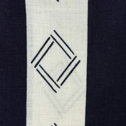 "Indigo Lattice" Vintage Japanese Yukata