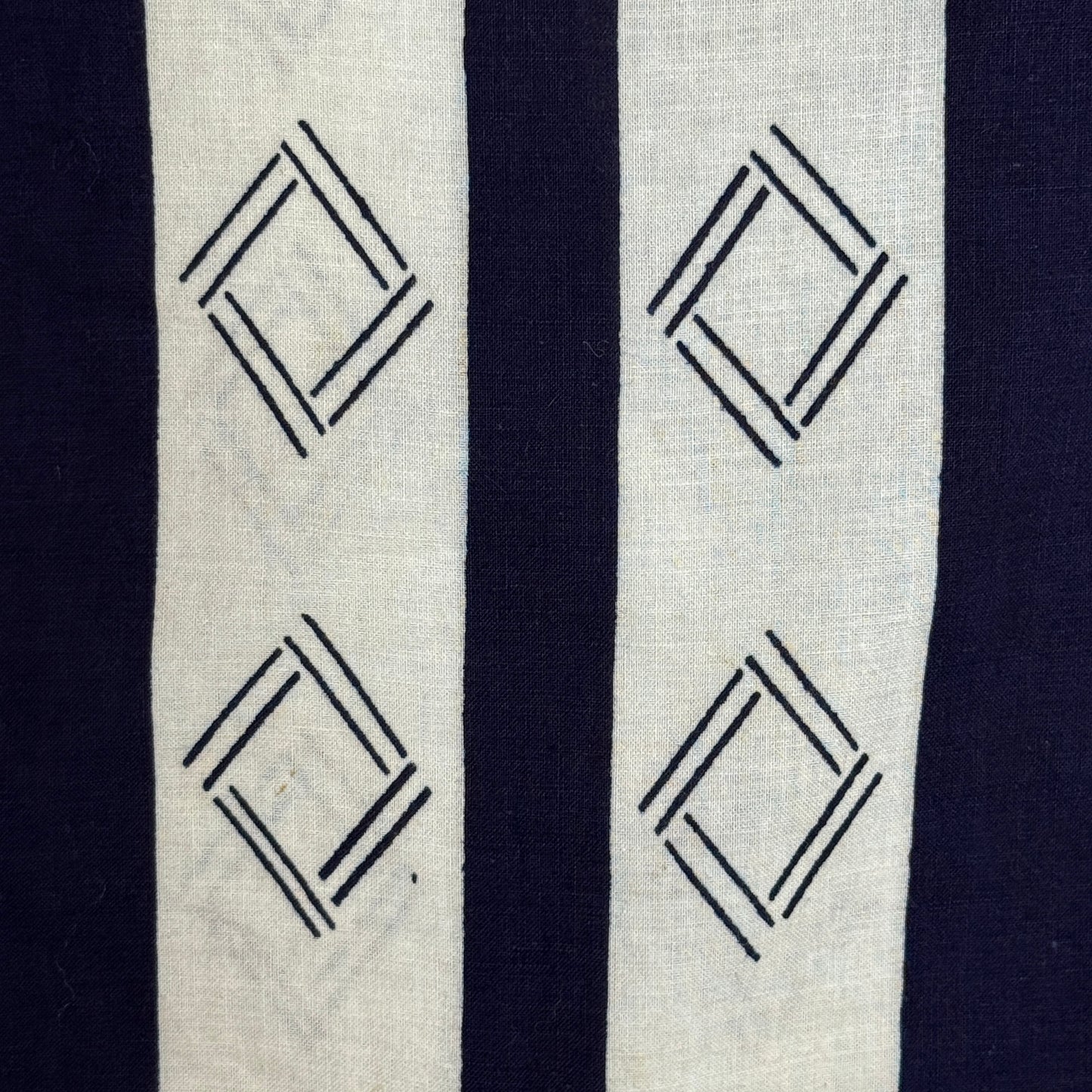 "Indigo Lattice" Vintage Japanese Yukata