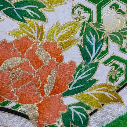 "Sensu Shibori" Vintage Furisode Kimono