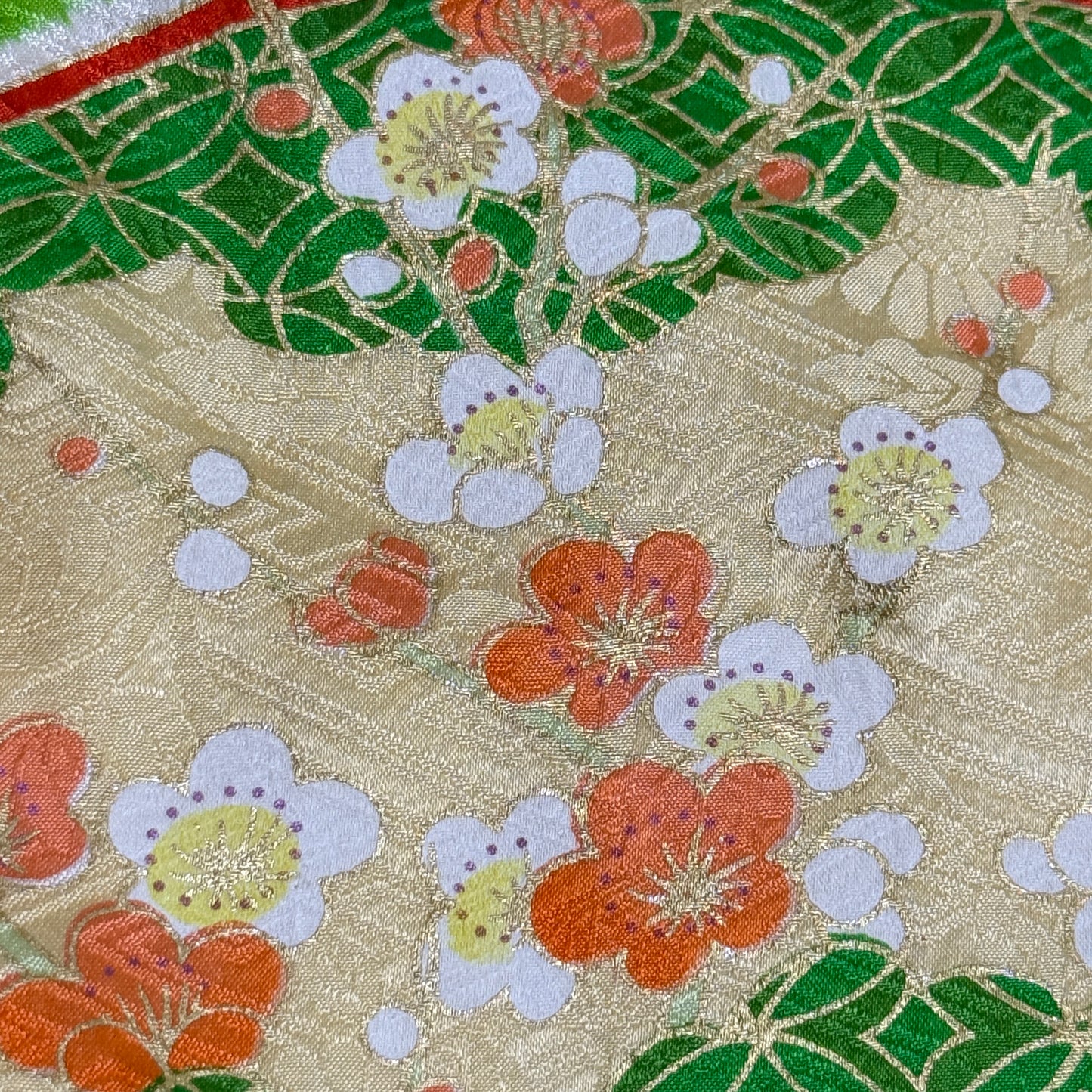 "Sensu Shibori" Vintage Furisode Kimono