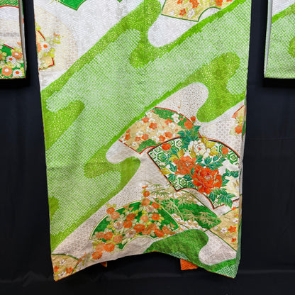 "Sensu Shibori" Vintage Furisode Kimono