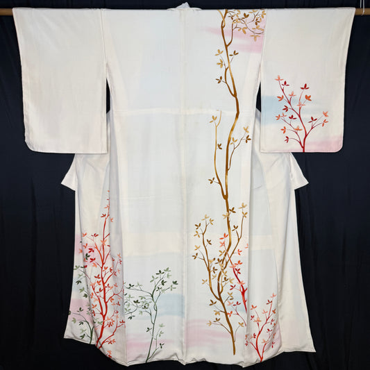 "Painted Grove" Vintage Woman's Kimono