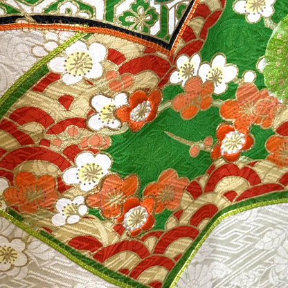 "Sensu Shibori" Vintage Furisode Kimono