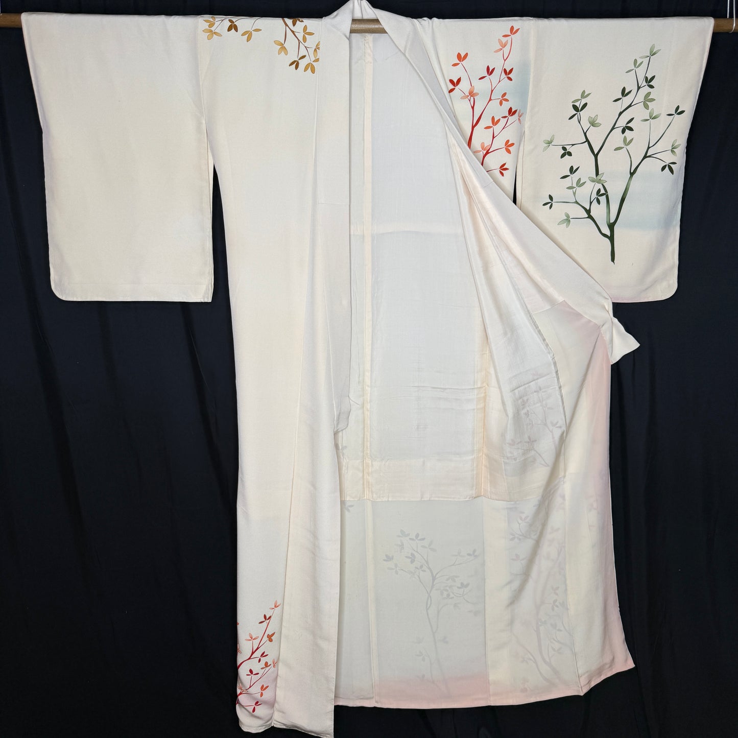 "Painted Grove" Vintage Woman's Kimono