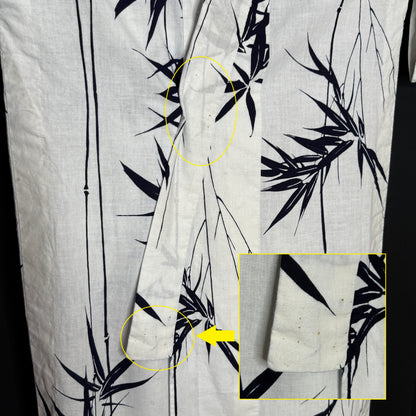 "Shadow Bamboo" Vintage Japanese Yukata