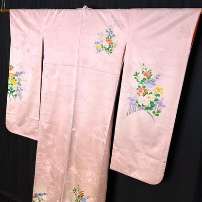 "Pastel Pink" Vintage Furisode Kimono