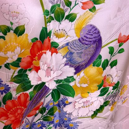 "Pastel Pink" Vintage Furisode Kimono